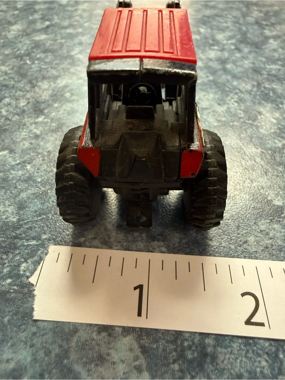 Vintage ERTL Case IH 2594 1/64 Tractor with Front Loader & Red Trailer Set